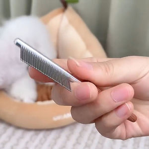 Peigne de toilettage de chien Simple professionnel manche en bois de Rose dents de fer peigne de puces et de perte écologique Durable - Product Image 3