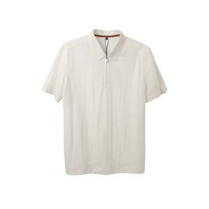 Polos pour hommes OEM de haute qualité respirants et légers pour l'été Vêtements pour hommes Chemises en coton grande taille à demi-fermeture éclair - Product Image 3