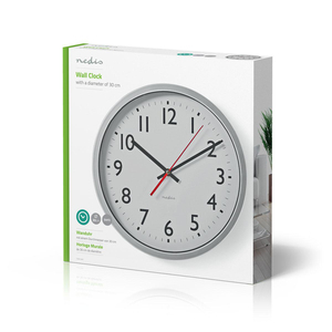Orologio da parete basic da 30 cm. (Nedis CLWA110WT) - Product Image 3
