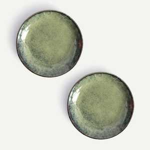 Plato de Porcelana con Esmalte Reactivo Premium, Diseño Clásico Pintado a Mano, Ecológico, Apto para Lavavajillas, para Decoración de Cocina - Product Image 1