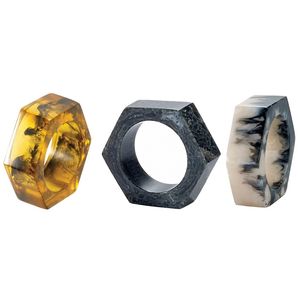 Anillo de Servilleta de Resina de Fabricante Confiable, Diseñado para un Estilo de Mesa Simple con Líneas Limpias, Material Duradero y Aspecto Moderno - Product Image 1