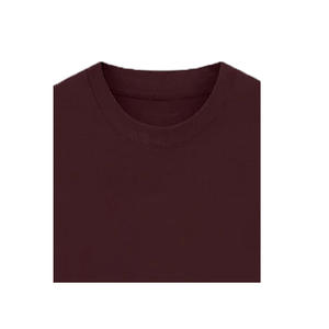 Camiseta Larga Bordada de Manga Media y Cuello Redondo para Mujer, Talla Grande, 100% Algodón Orgánico, Transpirable y Ecológica, Informal - Product Image 4