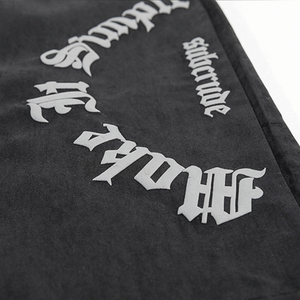 Haute qualité hommes été français éponge lavé à l'acide bouffée impression Shorts personnalisés Style Vintage Street Wear mode Shorts - Product Image 2