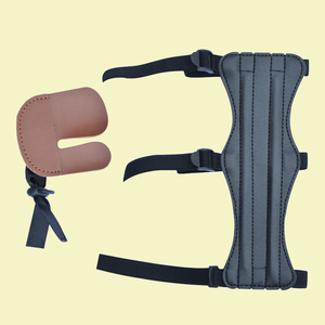 Archery Hunting <b>Arrows</b> <b>Equipment</b> Arm Guard Finger Tab Protective Gear Set Shooting <b>and</b> Hunting <b>Accessories</b> - Product Image 1
