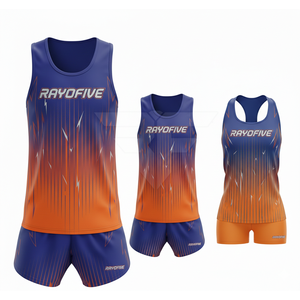 Uniforme de Atletismo de Alta Calidad a Precio Económico y MOQ Bajo, 100% Poliéster, Ligero, Transpirable y Antibacteriano en Venta - Product Image 4