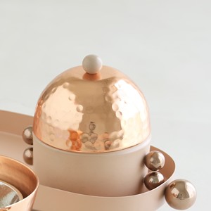 ชุดเตาเผาเครื่องหอมโลหะหรูหรา พร้อมฝาปิดและถาด ที่วางเครื่องหอมอโรมาเธอราพีทันสมัย ของตกแต่งบ้านสำหรับเดือนรอมฎอน ของขวัญ - Product Image 5