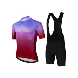 Ensemble de maillot de cyclisme pour hommes de qualité supérieure, vêtements de vélo confortables, impression par sublimation, vêtements de sport, uniforme, design personnalisé, combinaison de cyclisme - Product Image 6