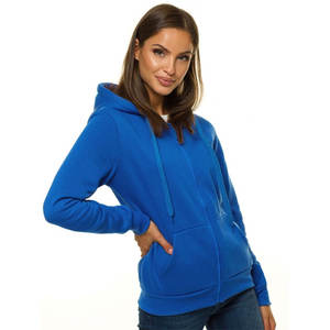 2025 Best Quality <b>Women's</b> Casual Cotton Zipper Hoodie Customized Design Streetwear for Ladies Wholesale Winter Essentials - Product Image 5