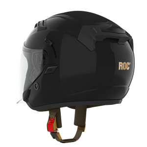 หมวกกันน็อคมอเตอร์ไซค์แบบเปิดหน้า R10 ROC ขนาด XL ปล่อยเร็วกระบังหน้าโฟมแบบมาตรฐานปล่อยได้จากโรงงานใหม่ - Product Image 2