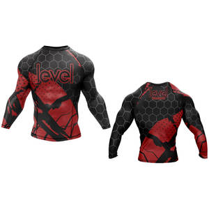 Vêtements de sport Offre Spéciale de haute qualité à manches courtes pour hommes Logo personnalisé Rash Guard Couleurs personnalisées Polyester imprimé en gros pour adultes - Product Image 1