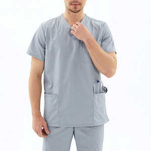 Service OEM pour ensembles d'uniformes d'hôpital en tissu tissé pour hommes, vente chaude, conception de votre propre marque privée par HI 2026 - Product Image 1