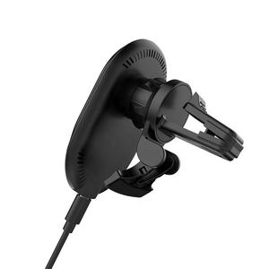 Support de téléphone magnétique sans fil pour voiture, fixation sur grille d'aération, universel pour tous les smartphones, charge rapide 12-24V - Product Image 6
