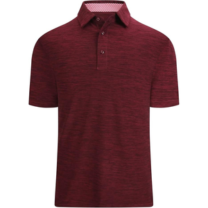 Camisa de Golf Casual para Hombre, Personalizable con Logotipo Frontal, Transpirable, Sólida, con Botones, Tejida, 200g, Manga Corta, Fabricada por OEM/ODM, Poliéster - Product Image 5