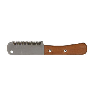 Wholesale Striping Groomer Tool Wooden Handle <b>Pet</b> Dog <b>Grooming</b> Stripping Knife Made Stainless Steel - Product Image 2