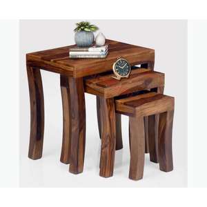 Best Choice Convenience Eco-Friendly Handmade <b>Nesting</b> <b>Table</b> Set <b>3</b> for Dining Room Furniture Outdoor Use Wholesale - Product Image 4