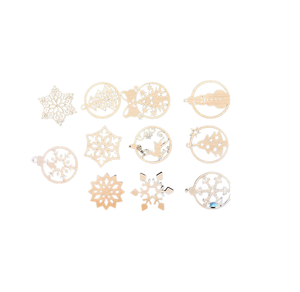 Étoile en métal suspendue de haute qualité, ornements décoratifs de noël suspendus, ornement de noël, décoration d'arbre - Product Image 4