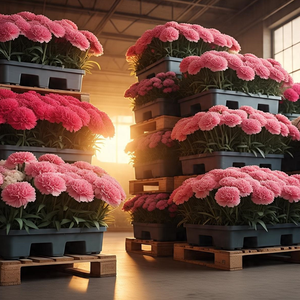 ดอกคาร์เนชั่นสดลำต้นหลากสีสำหรับตกแต่งงานแต่งงาน - Product Image 1