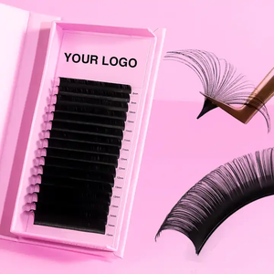 Extensions de Cils Individuelles en Faux Vison Cachemire Classique de Volume de 0.03mm Noir Mat Vente en Gros - Product Image 5