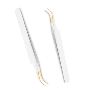 Pinzas de Precisión de Acero Inoxidable para Extensión de Pestañas, Antiestáticas y Antimagnéticas, para un Acabado Profesional de Calidad de Salón - Product Image 1