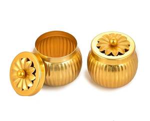 Stylish Stainless Steel Dry Fruit Container Set <b>with</b> <b>Lids</b>, Durable Rustproof <b>Storage</b> <b>Boxes</b> for Home, Party and Gifting - Product Image 2