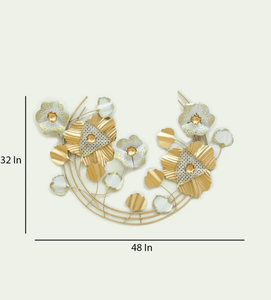 Anillo ramo flor pared decoración interior al aire libre decoración colgante de pared hotel restaurante hogar sala de estar dormitorio artes decorativas - Product Image 2