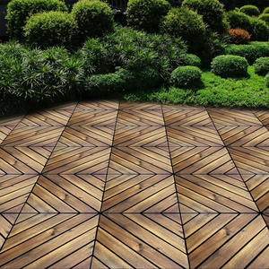 Carreaux de terrasse robustes de haute qualité pour patio, piscine, jardin, balcon, amélioration de l'habitat, décoration, carreaux de terrasse en bois d'acacia - Product Image 1