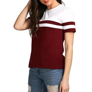 Camisetas de Diseño Moderno, Transpirables, de Gran Tamaño, Lisas, para Mujer, 100% Algodón, para Chicas - Product Image 2