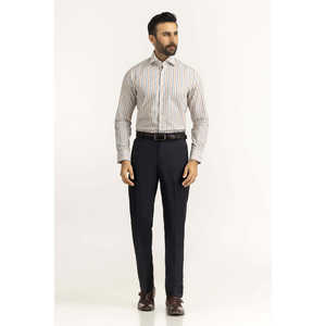 Modern Fit Striped <b>Dress</b> <b>Shirts</b> FS-STR25-247 100% Cotton Poplin Casual & Office Styles Sizes 3XL & 6XL Packaged Single - Product Image 2