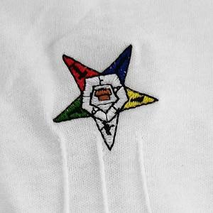 Gants en tissu 100% coton de haute qualité du fournisseur d'usine Regalia maçonniques brodés à la main pour une utilisation quotidienne et extérieure - Product Image 2