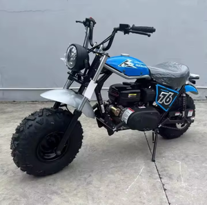 New Mini Bike Hurricane 200 Pro Electric Start Front/Rear Brakes 196cc Engine Head Light 28.4" Seat Height Industrial Grade - Product Image 1