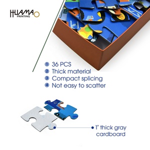 Boîte de rangement en forme de camion OEM, boîte rigide personnalisée avec impression sur le dessus et le dessous pour l'emballage de puzzles éducatifs pour enfants - Product Image 3