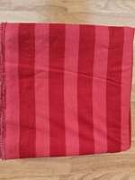 Tela a Rayas Transpirable y Ecológica de Diseño Moderno para Ropa de Cama, Manteles, Camisas y Bolsos - Tonos Alternados en Rojo