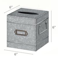 Boîte à mouchoirs carrée en métal de qualité supérieure Decor Haat - Organisateur élégant, durable et fait main de haute qualité pour la maison et l'usage commercial