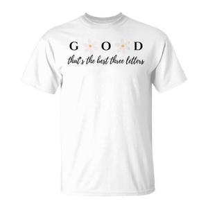 Migliore T-shirt con tre lettere: God That's - Categoria Promozionale - Product Image 1