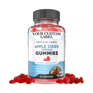 Gommes au vinaigre de cidre de pomme par Vox Nutrition, formule de perte de poids, suppression de l'appétit, vitamines, supplément, marque privée USA