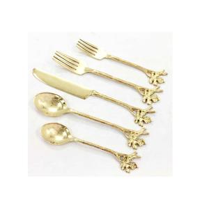 Servidor de acero inoxidable para ensaladas, juego de cubiertos de Metal con mango elegante, cuchara y tenedor de Metal, venta al por mayor - Product Image 3