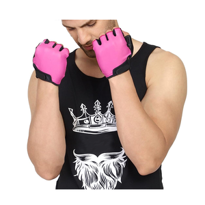 Guantes de entrenamiento de medio Dedo de alta calidad, nueva moda de cuero sintético para entrenamiento de ejercicio de culturismo para ciclismo Fitness - Product Image 2