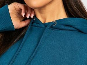 Top Set Relaxed Fit Dos piezas 100% Algodón Pullover Chándal Transpirable Suave Fleece Liso Teñido Patrón sólido a precio barato - Product Image 6