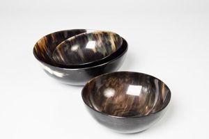 GOOD HANDMADE POLISHED BUFFALO HORN <b>BOWL</b> for KITCHENWARE <b>DEEP</b> NATURAL COLOR ECO-FRIENDLY MODERN - Product Image 4