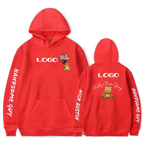 Sudaderas con capucha con estampado Puff hechas a medida Ropa informal de lona ligera de gran calidad con cierre elástico de cintura alta - Product Image 1