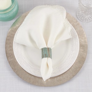 Ensemble élégant de 4 anneaux de serviette ronds en rotin vert pour une table à manger contemporaine, pour la maison, la cuisine et un usage quotidien, en provenance d'Inde - Product Image 5