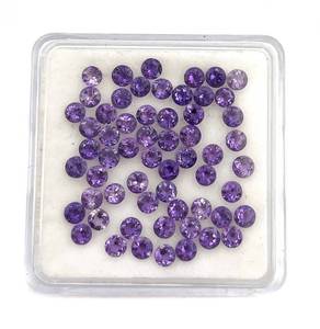 Scapolite naturelle ronde coupe pierre précieuse en vrac 104 pièces 3MM 11CT Scapolite naturelle pierre à facettes pierre scapolite pour la fabrication de bijoux - Product Image 1