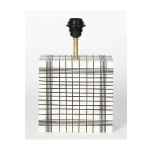 Lámpara de mesita de noche eléctrica de estilo moderno, lámpara de mesa con incrustaciones de hueso ecológica con Base E27, lámpara de noche elegante para oficina en casa - Product Image 4