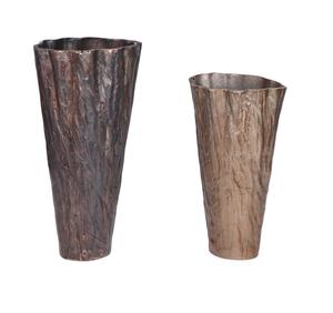 Jarrón de Flores de Latón Antiguo, Jarrones Altos de Latón Martillado Hechos a Mano para Decoración de Sala de Estar Moderna, Estilo Rústico - Product Image 4