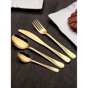 Juego de Cubiertos de Acero Inoxidable en Oferta, Cuchara, Tenedor y Cuchillo con Diseño de Bucle, Acabado Plateado Pulido para Restaurante, Hotel, Bodas y Fiestas - Product Image 3