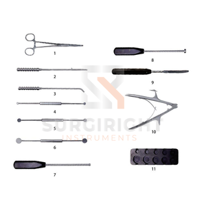 Ensemble d'instruments orthopédiques pour cage de fusion filetée TFC, alimenté électriquement, haute qualité, poignée ergonomique, Classe I par Surgi Right - Product Image 1