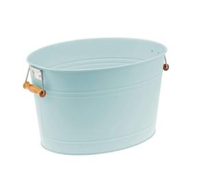 Classic White <b>Galvanized</b> <b>Bucket</b> Planter Round Home and Garden Decor with Floor Usage Manufactured Classic Pail - Product Image 4