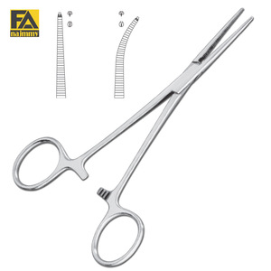 PINZAS DE TEJIDO DE PUNTA FINA HEMOSTÁTICA CRILE (Diente de Rata 1x2 Dientes) Recta - Product Image 2