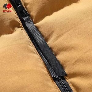 Gilet matelassé à capuche sur mesure en gros pour hommes, hiver, imperméable, coupe-vent, respirant, devant de haute qualité, spandex/polyester - Product Image 2