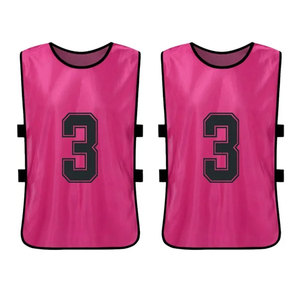 Chaleco de entrenamiento de fútbol para jóvenes y adultos de poliéster 100% hecho a medida, Baberos de malla de fútbol de secado rápido con logotipo de equipo, conjunto de Jersey - Product Image 2